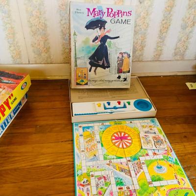 LOT 259: Collection of Vintage Children’s Board Games - Mary Poppins by Whitman, I Spy by Ideal Civil War Game by Parker Brothers,...