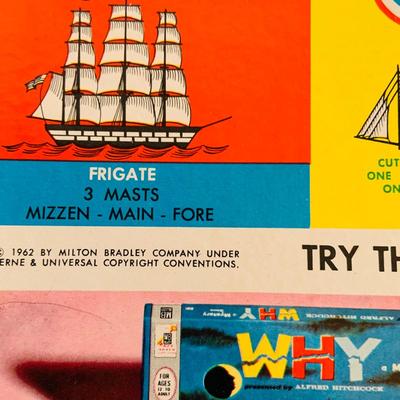 LOT 261: Set of Four (4) Vintage Milton Bradley American Heritage Board Games