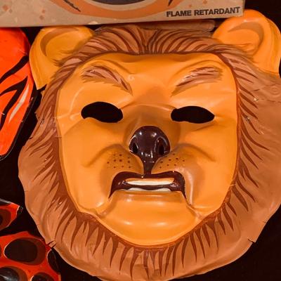 LOT 263: Collection of Vintage Children’s Halloween Masks and Costume