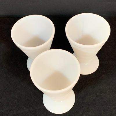 LOT 264: Selection of Milk Glass Bowls, Dishes Cups and Compote
