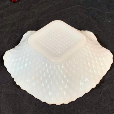 LOT 264: Selection of Milk Glass Bowls, Dishes Cups and Compote