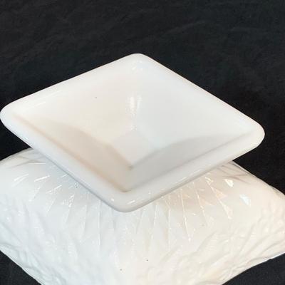LOT 264: Selection of Milk Glass Bowls, Dishes Cups and Compote