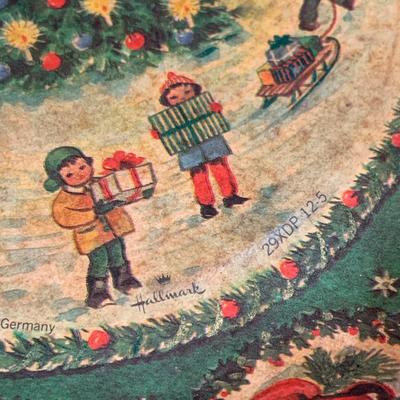 LO 269: Assortment of Vintage Christmas Decorations and More Including Vintage Hallmark Paper Bowls Knee Hugger Style Santa in Ceramic...
