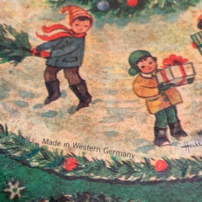 LO 269: Assortment of Vintage Christmas Decorations and More Including Vintage Hallmark Paper Bowls Knee Hugger Style Santa in Ceramic...