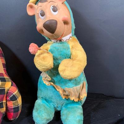 LOT 275: Vintage Plushes: Two (2) Knickerbocker 1959 Huckleberry Hound Toy, Vintage/Antique Humpty Dumpty Doll and More