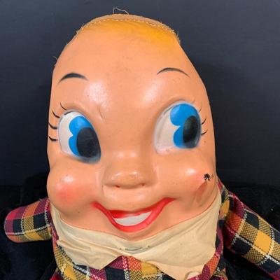 LOT 275: Vintage Plushes: Two (2) Knickerbocker 1959 Huckleberry Hound Toy, Vintage/Antique Humpty Dumpty Doll and More