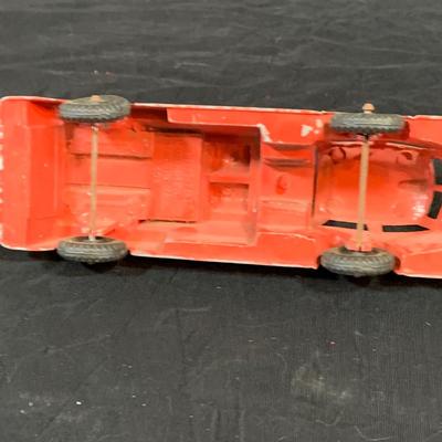 LOT 267: Collection of Vintage Hubley Metal Toys, -Firetruck, Kiddie Car, and Two (2) Trooper Toy Guns