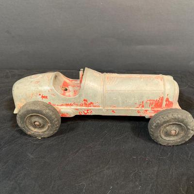 LOT 267: Collection of Vintage Hubley Metal Toys, -Firetruck, Kiddie Car, and Two (2) Trooper Toy Guns