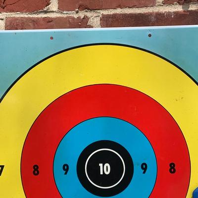 LOT 279: Vintage Targetland Rifle Range Metal Target and Accessories In Original Box