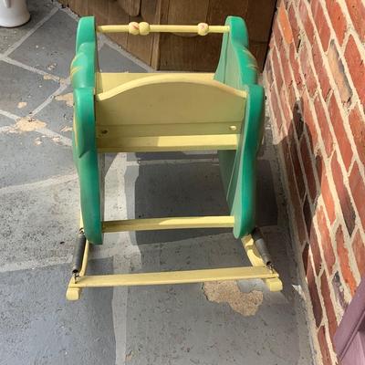 LOT 281: Vintage Baby Frog Face Bouncy Chair/Rocker