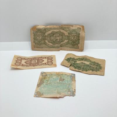 LOT 298: Vintage Foreign Paper Currency and Collection of Tokens - NY City Transit Authority, USS Newport News, Show World Center and Moe