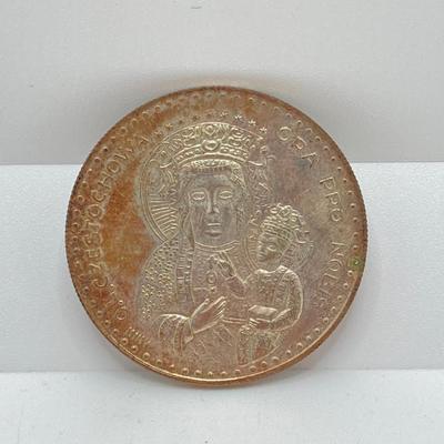LOT 299: Coins and Token Collection - Silver Pope John Paul II Coin / Medal, Religious Prayer, Patriotic Pledge of Allegiance and More