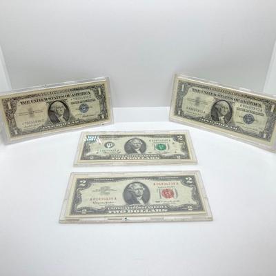 LOT 300: Vintage Paper U.S. Currency - Silver Certificates and More