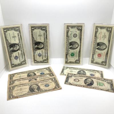 LOT 300: Vintage Paper U.S. Currency - Silver Certificates and More