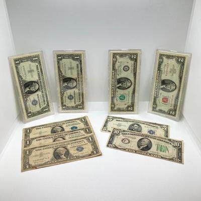 LOT 300: Vintage Paper U.S. Currency - Silver Certificates and More