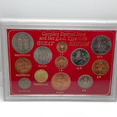 LOT 301: Three Great Britain 1967 Complete Decimal Issue and Last L.s.d. Type Coin Collectible Sets