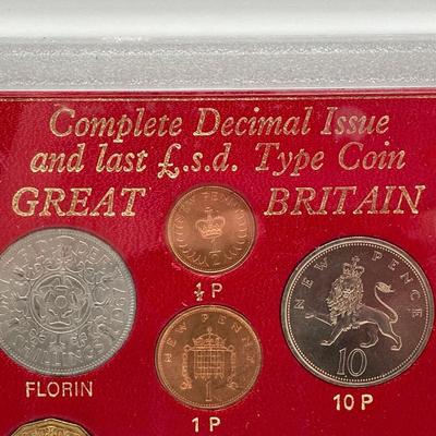 LOT 301: Three Great Britain 1967 Complete Decimal Issue and Last L.s.d. Type Coin Collectible Sets