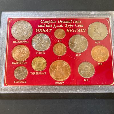 LOT 301: Three Great Britain 1967 Complete Decimal Issue and Last L.s.d. Type Coin Collectible Sets
