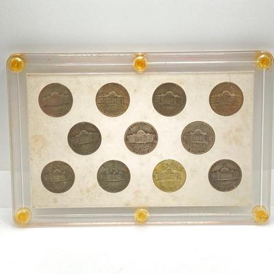 LOT 303: U.S. Wartime Silver Nickels and 1943 Steel Penny Collections
