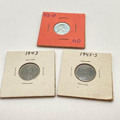 LOT 303: U.S. Wartime Silver Nickels and 1943 Steel Penny Collections