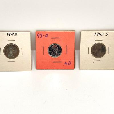 LOT 303: U.S. Wartime Silver Nickels and 1943 Steel Penny Collections