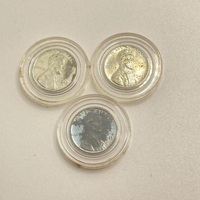 LOT 303: U.S. Wartime Silver Nickels and 1943 Steel Penny Collections
