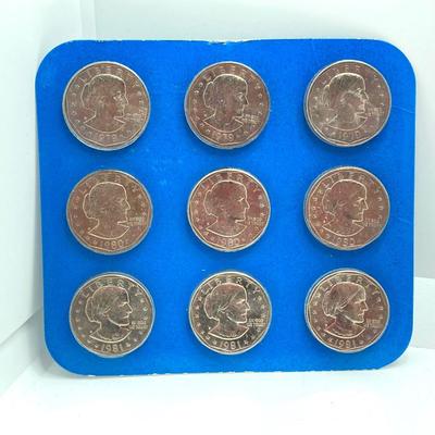 LOT 305: Two United States Mint Susan B. Anthony One Dollar Coins Collector Sets - Brilliant Uncirculated in Original Boxes