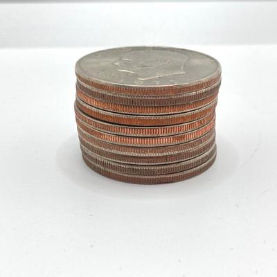 LOT 306: Collection of U.S. Eisenhower One Dollar Coins - Dated 1971 to 1978