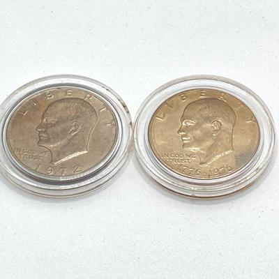 LOT 306: Collection of U.S. Eisenhower One Dollar Coins - Dated 1971 to 1978