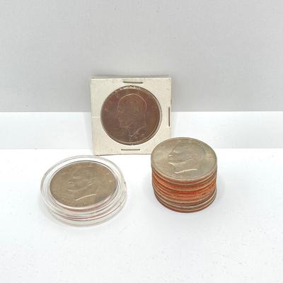 LOT 306: Collection of U.S. Eisenhower One Dollar Coins - Dated 1971 to 1978