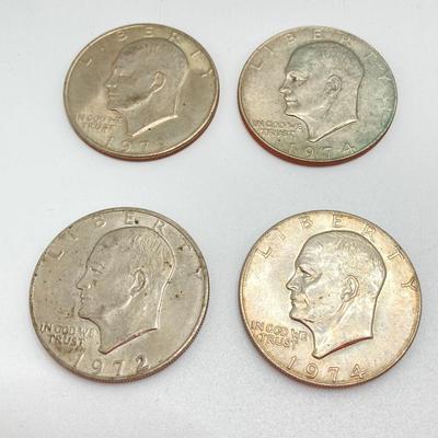 LOT 306: Collection of U.S. Eisenhower One Dollar Coins - Dated 1971 to 1978