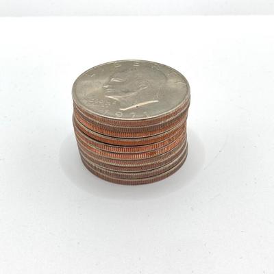 LOT 306: Collection of U.S. Eisenhower One Dollar Coins - Dated 1971 to 1978