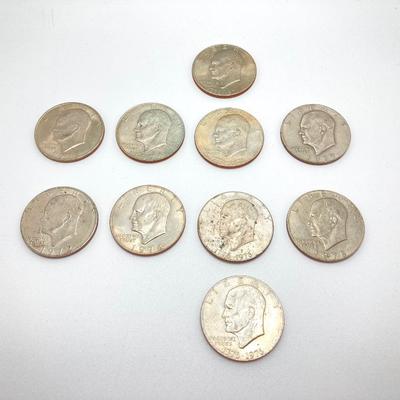 LOT 306: Collection of U.S. Eisenhower One Dollar Coins - Dated 1971 to 1978