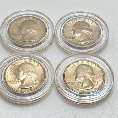 LOT 307: U.S. Coin Collection - Half Dollars, Quarters, Dimes, Nickels and Pennies