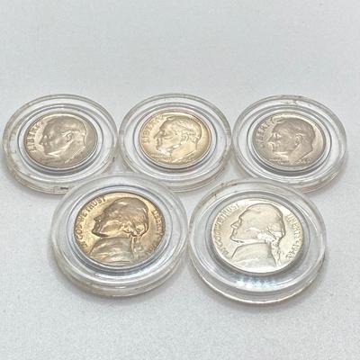 LOT 307: U.S. Coin Collection - Half Dollars, Quarters, Dimes, Nickels and Pennies