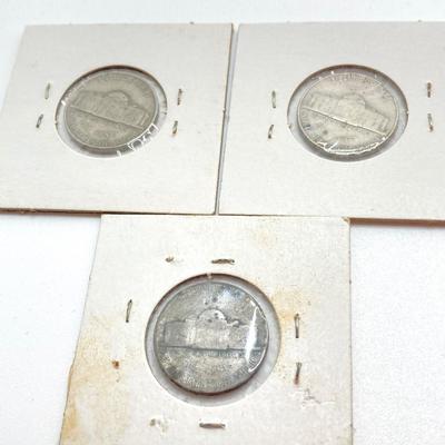 LOT 308: Collection of Vintage U.S. Coins Nickels in Protective Covers - 1939 to 1949