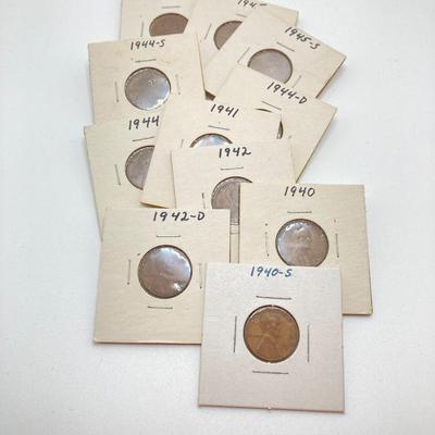 LOT 309: Vintage U.S. Wheat Penny Collection and More - 1909 to 1970
