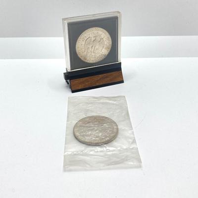 LOT 311: Two 1972 U.S. Constellation Centennial Diamond Jubilee Silver Medals