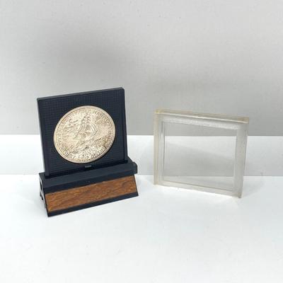 LOT 311: Two 1972 U.S. Constellation Centennial Diamond Jubilee Silver Medals