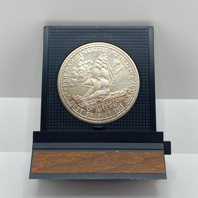 LOT 311: Two 1972 U.S. Constellation Centennial Diamond Jubilee Silver Medals