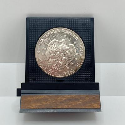 LOT 311: Two 1972 U.S. Constellation Centennial Diamond Jubilee Silver Medals