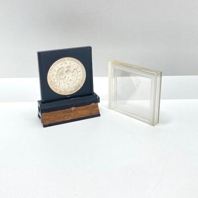 LOT 312: Two 1972 U.S. Constellation Centennial Diamond Jubilee Silver Medals in Protective Cases