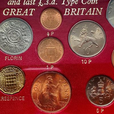 LOT 313: Three Great Britain 1967 Complete Decimal Issue and Last L.s.d. Type Coin Collectible Sets