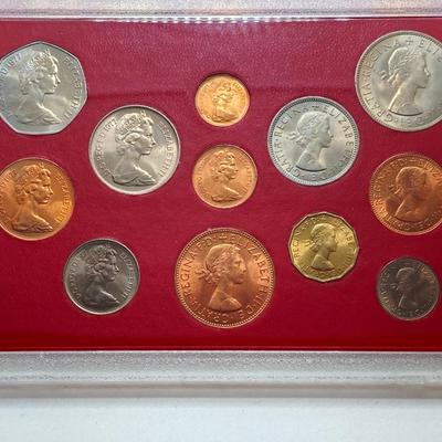 LOT 313: Three Great Britain 1967 Complete Decimal Issue and Last L.s.d. Type Coin Collectible Sets