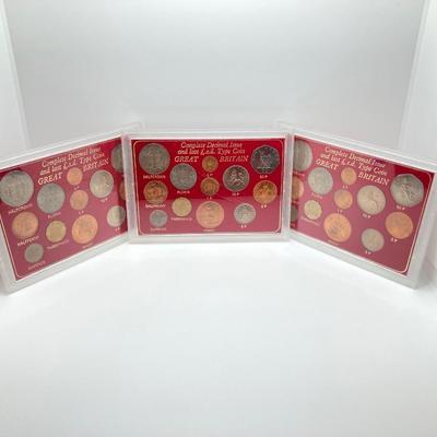 LOT 313: Three Great Britain 1967 Complete Decimal Issue and Last L.s.d. Type Coin Collectible Sets