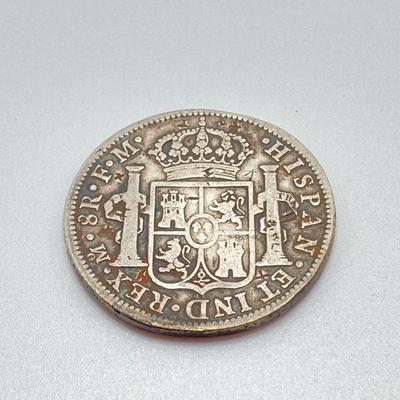 LOT 315: Two 1795 Carolous IIII Dei Gratia Hisean Et Ind Rex 8 R F M Spanish Colonial Silver Coins