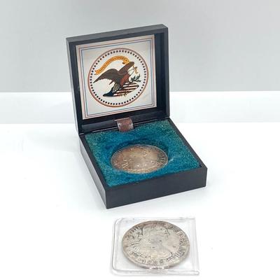 LOT 317: 1803 and 1804 Carolous IIII Dei Gratia Hisean Et Ind Rex 8 R F M Spanish Colonial Silver Coins