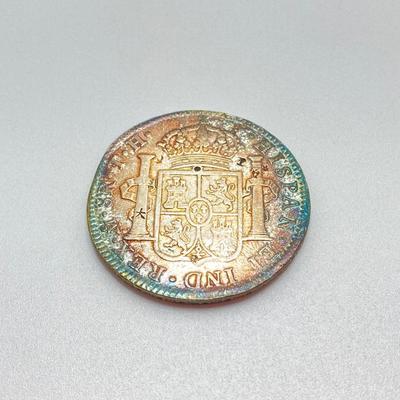 LOT 317: 1803 and 1804 Carolous IIII Dei Gratia Hisean Et Ind Rex 8 R F M Spanish Colonial Silver Coins