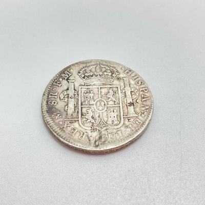 LOT 318: 1798 and 1807 Carolous IIII Dei Gratia Hisean Et Ind Rex 8 R F M Spanish Colonial Silver Coins