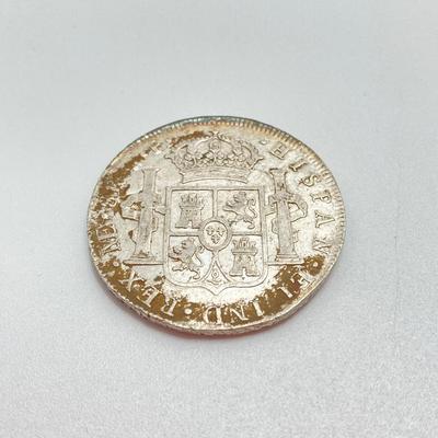 LOT 318: 1798 and 1807 Carolous IIII Dei Gratia Hisean Et Ind Rex 8 R F M Spanish Colonial Silver Coins